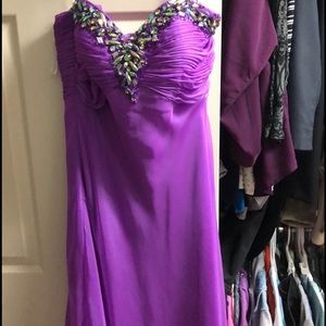 Purple prom dress